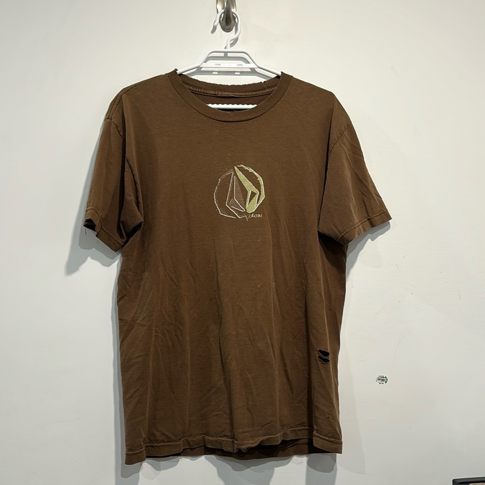RARE Vintage Volcom stone brown skater shirt